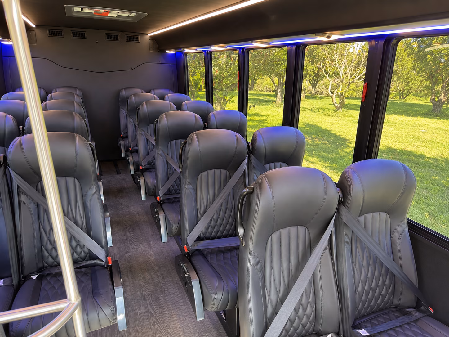 brooklyn park 18 passenger minibus interior
