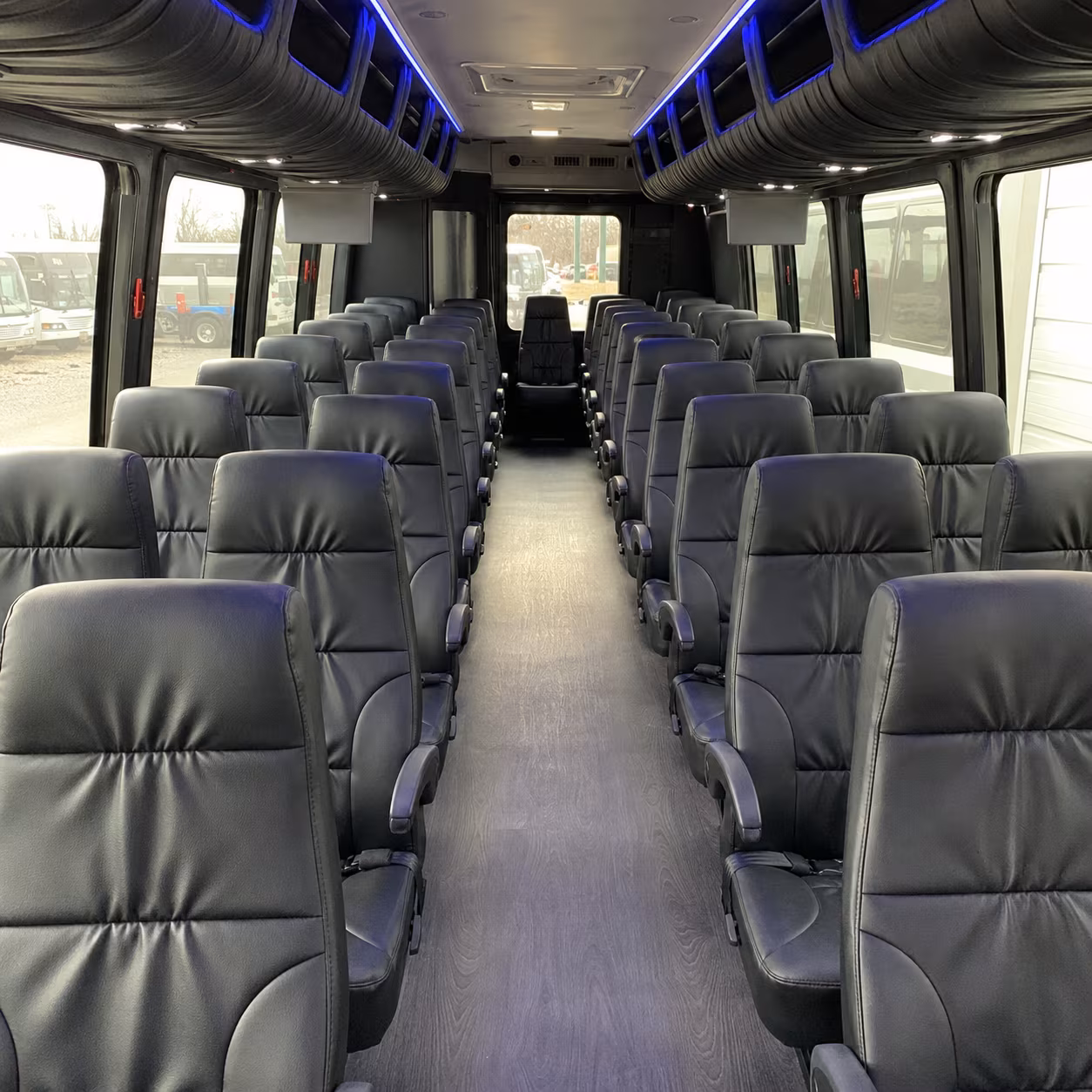 brooklyn park 28 passenger minibus inside