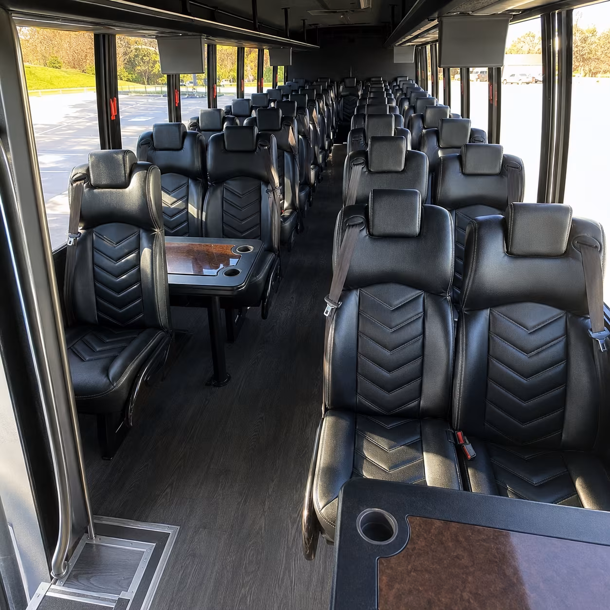 brooklyn park 28 passenger minibus interior
