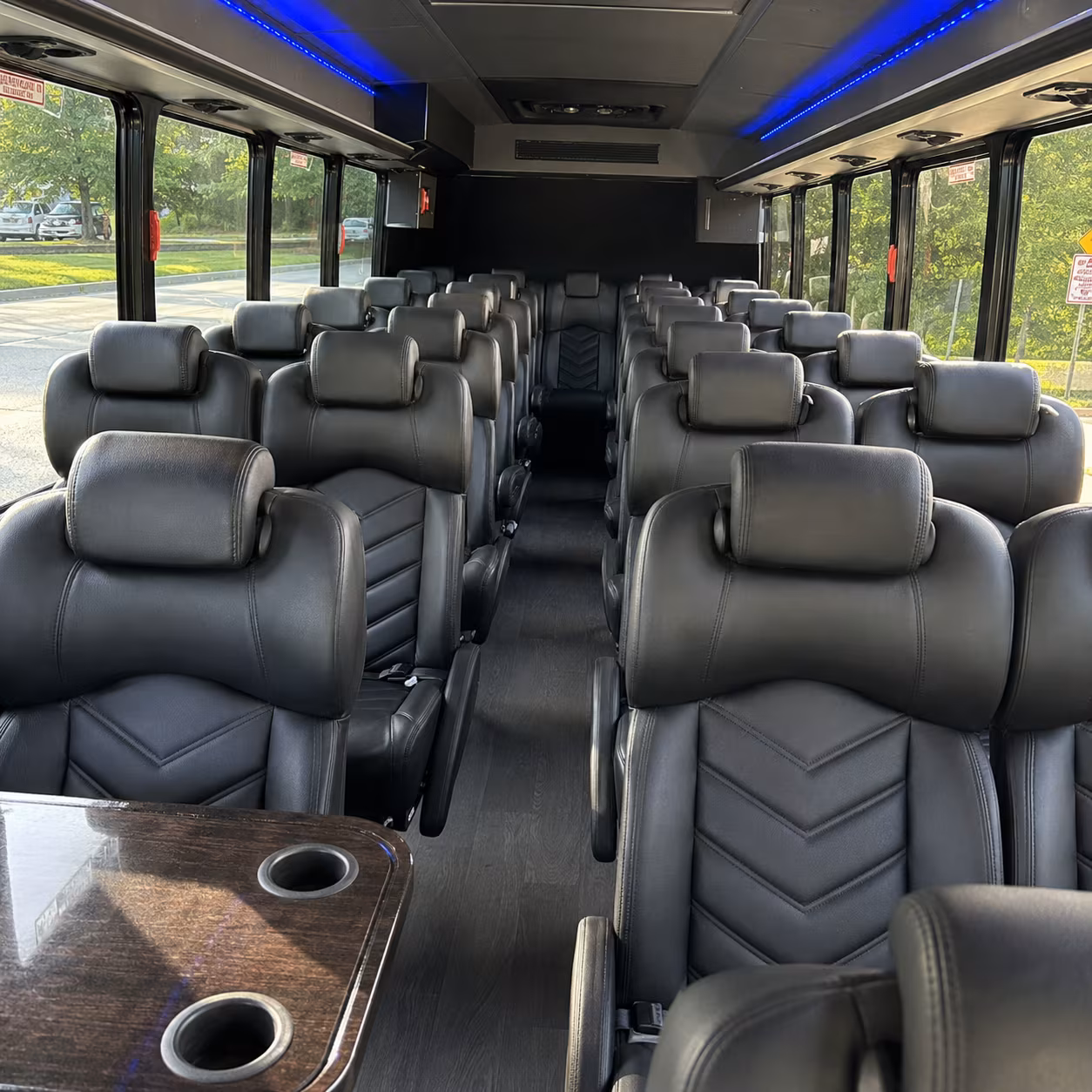 brooklyn park 30 passenger minibus interior