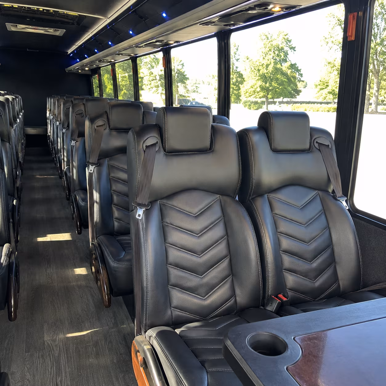 brooklyn park 35 passenger minibus inside
