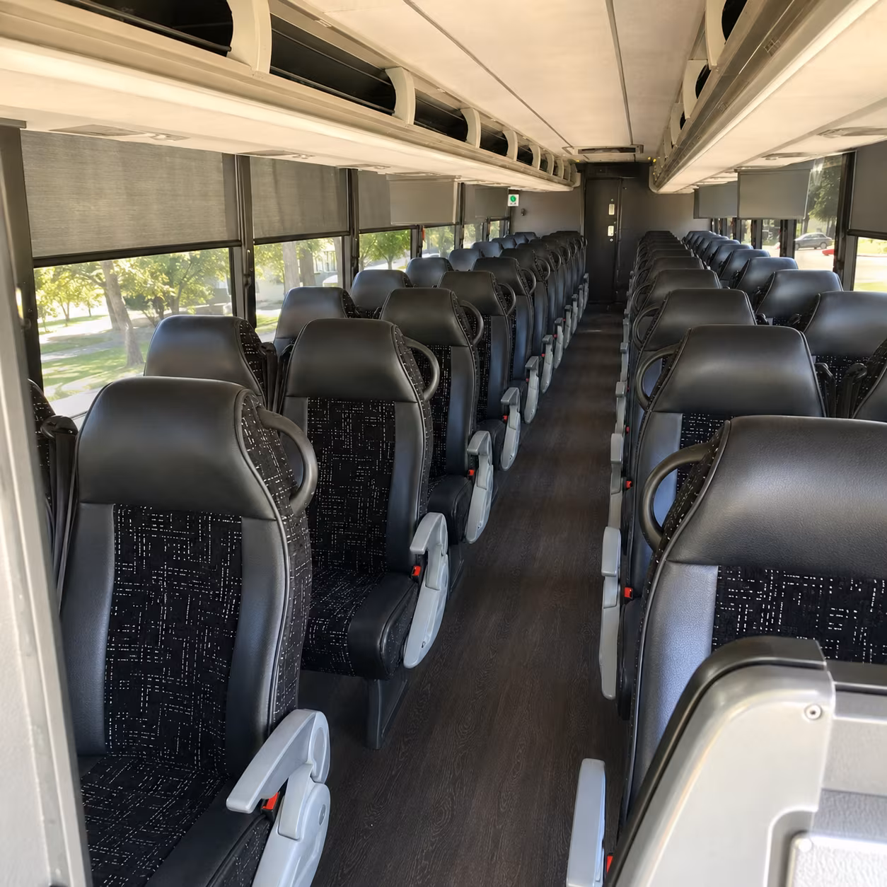 brooklyn park 56 passenger charter bus interior