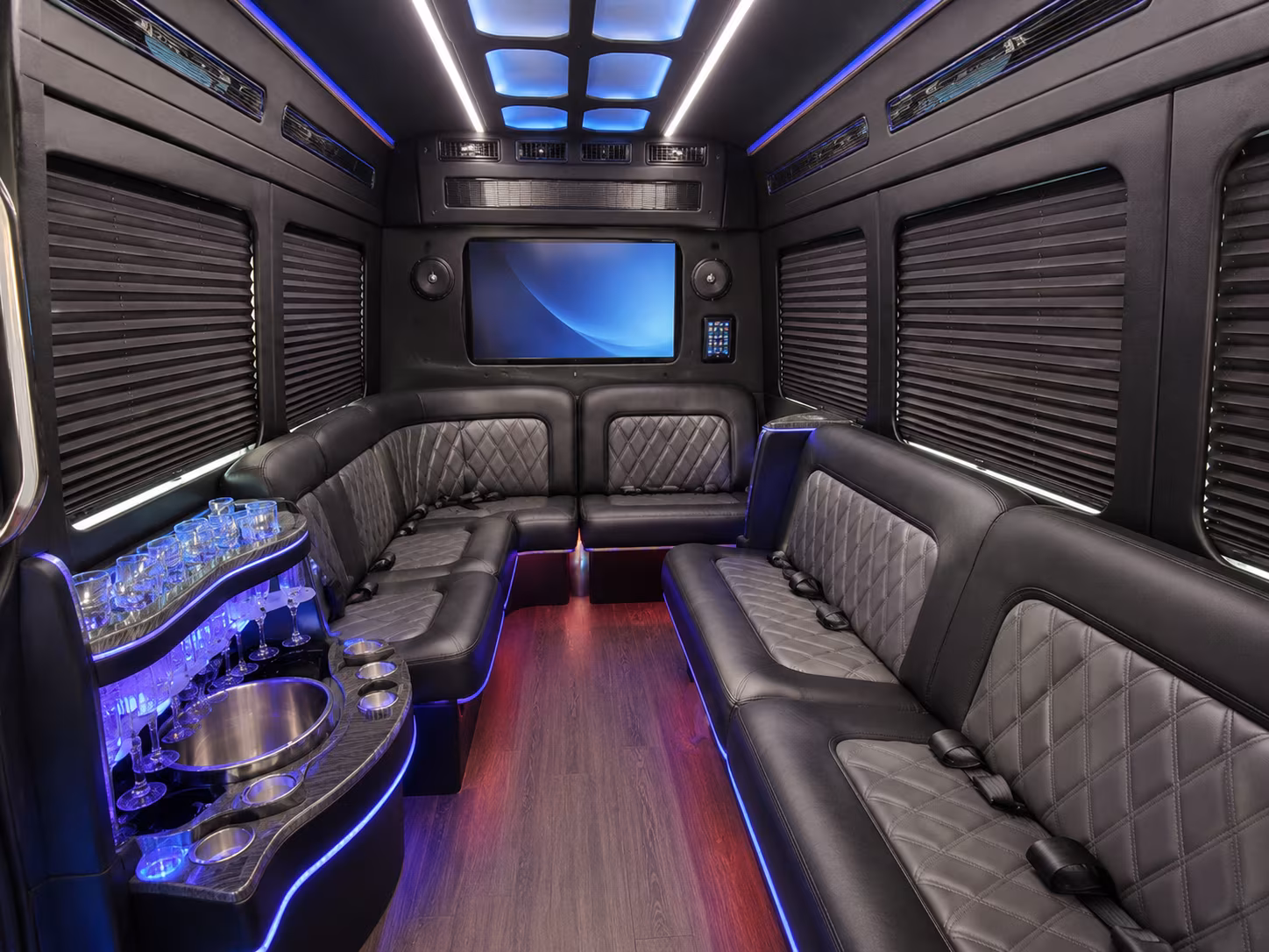 brooklyn park sprinter limousine interior